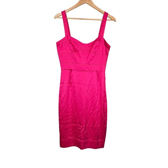 NWT Women's - Diane von Furstenberg Pink Silk Sleeveless Dress, Size 10 - Picture 1 of 8